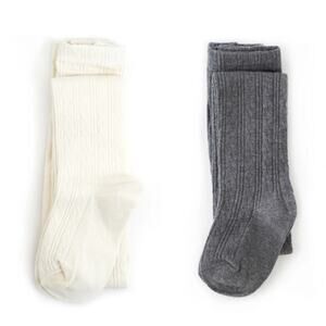 Little Stocking Company Cable Knit Tights (Bundle of 2) Size 0-6M